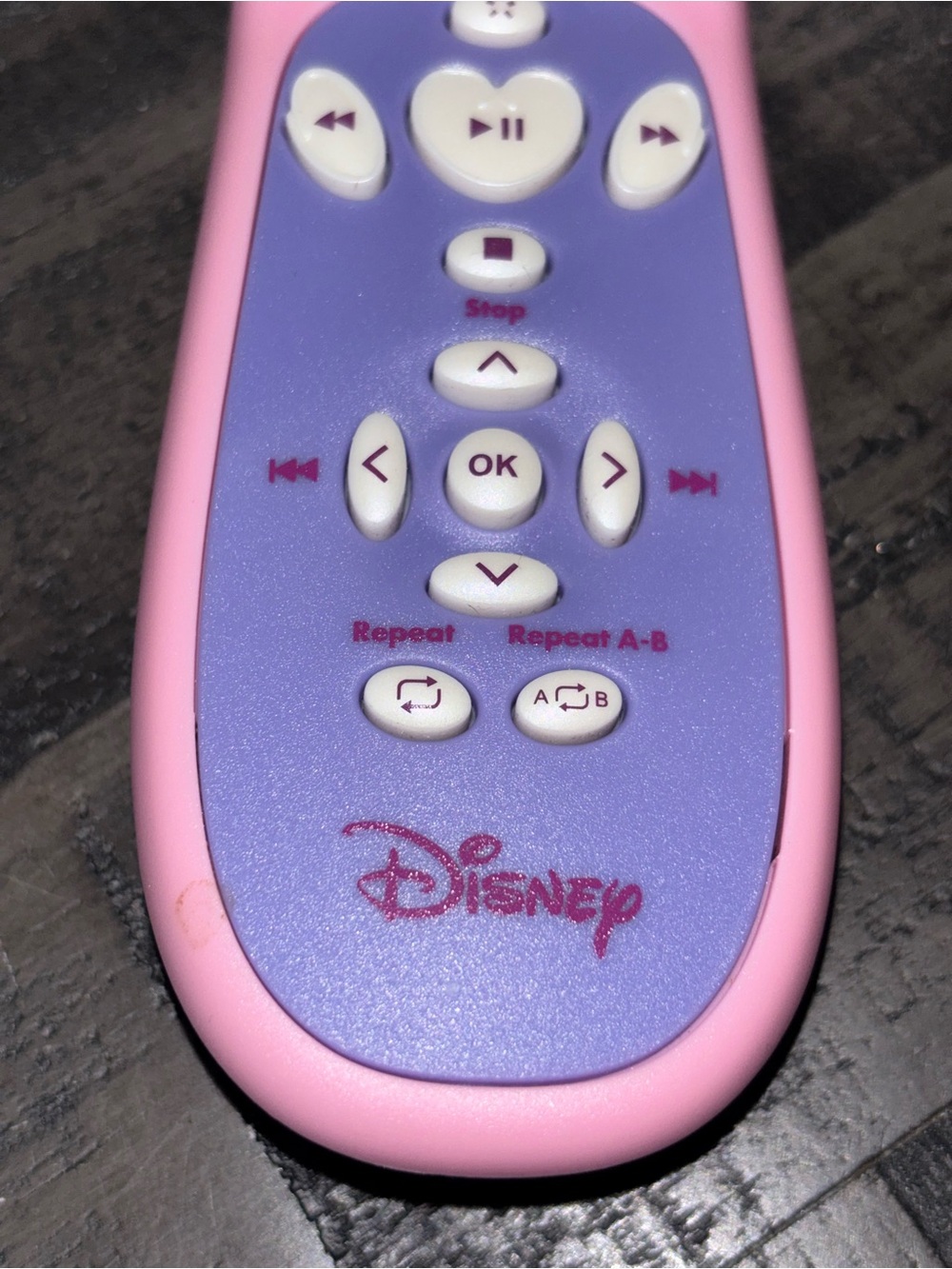 Vintage pink and purple Disney Princess remote control - Picture 4 of 5